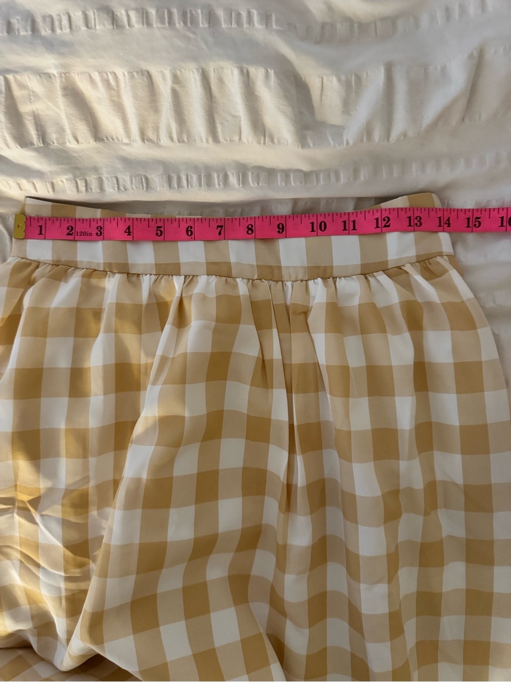 Commense Yellow Gingham Maxi Skirt Set - Picture 13 of 13